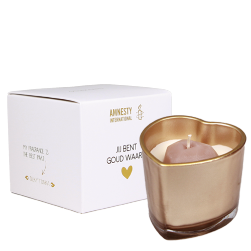 My Flame Lifestyle Soy candle - Jij bent goud waard - Scent: Silky Tonka