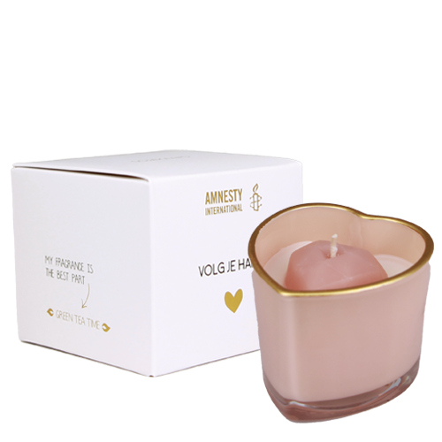 Sojakaars - Volg je hart - Geur: Green tea time My Flame Lifestyle Sojakaars - Volg je hart - Geur: Green tea time