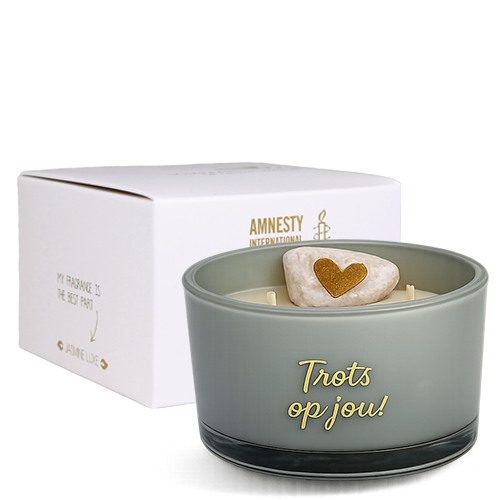 Soy candle - Trots op jou! - Geur: Jasmine luxe My Flame Lifestyle Soy candle - Trots op jou! - Geur: Jasmine luxe