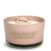 Soy candle - I wish you love and joy, forever and always - Scent: Green tea time My Flame Lifestyle Soy candle - I wish you love and joy, forever and always - Scent: Green tea time