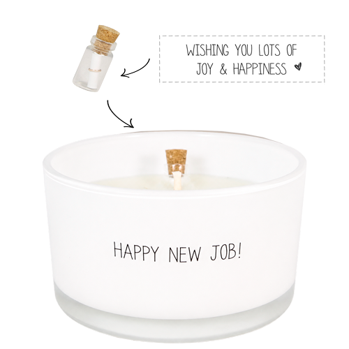 Message in a bottle - Happy new job! - Fresh cotton My Flame Lifestyle Message in a bottle - Happy new job! - Fresh cotton