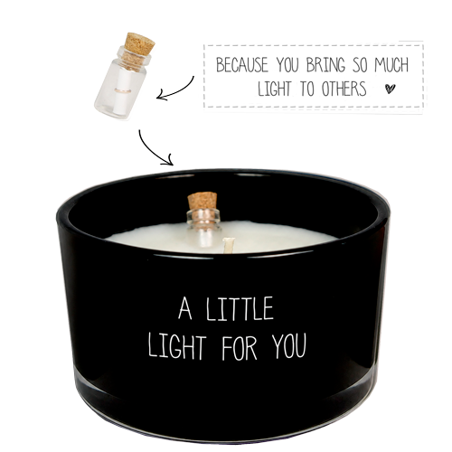 Flessenpost kaars - A little light for you - Warm Cashmere My Flame Lifestyle Flessenpost kaars - A little light for you - Warm Cashmere