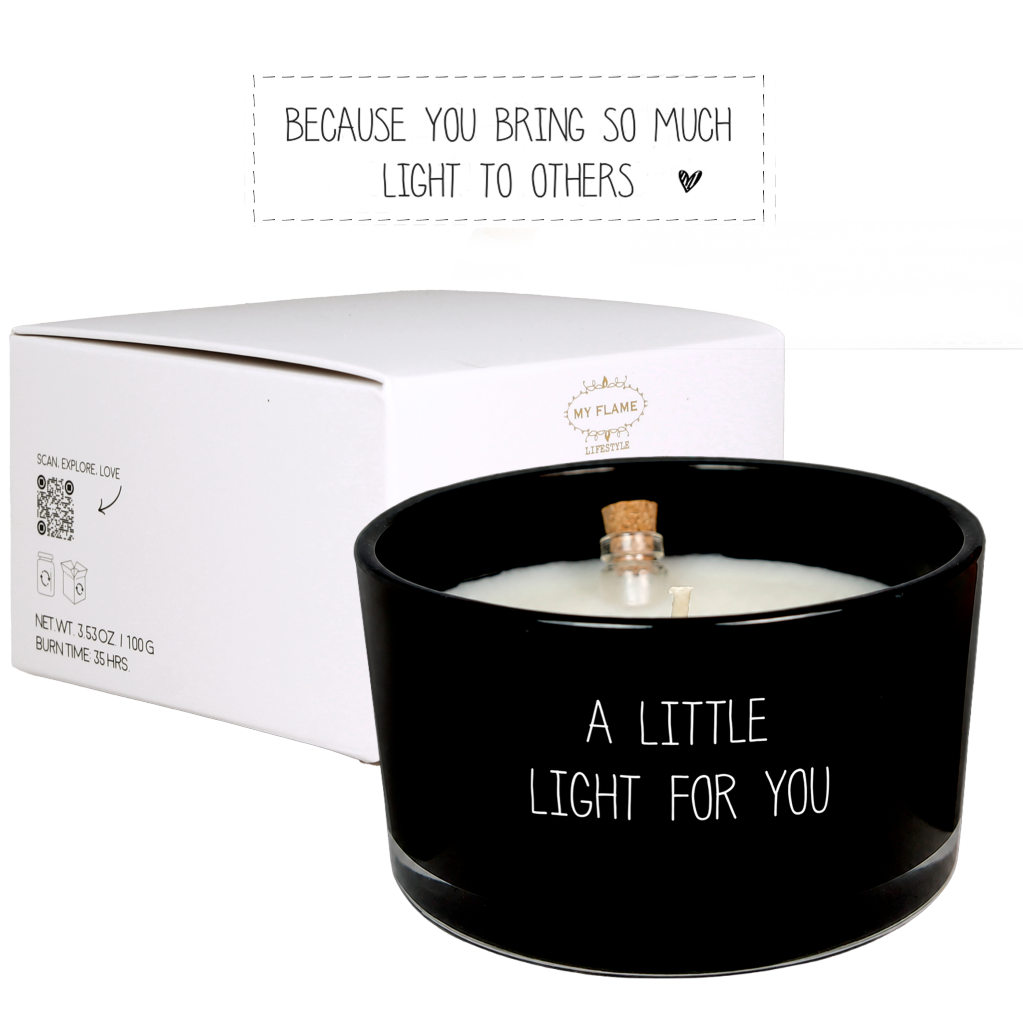 Message in a bottle - A little light for you - Warm Cashmere My Flame Lifestyle Message in a bottle - A little light for you - Warm Cashmere