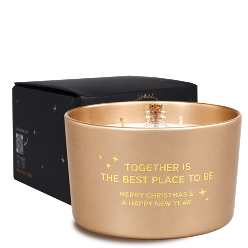 Flessenpost kaars - Together is the best place to be, merry christmas & a happy new year - Winter wood My Flame Lifestyle Flessenpost kaars - Together is the best place to be, merry christmas & a happy new year - Winter wood