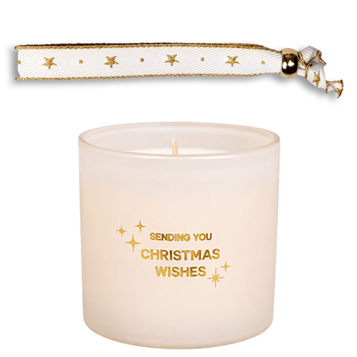 Soy candle with bracelet - Sending you christmas wishes