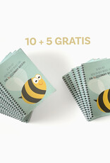 10 + 5 gratis: heen en weer boekje: Bijtje met ringband