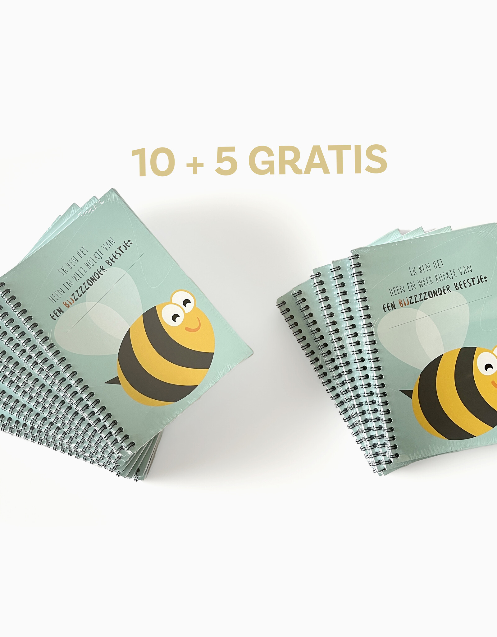10 + 5 gratis: heen en weer boekje: Bijtje met ringband