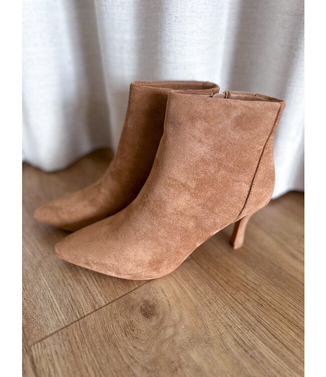 Suède ankle boots - Camel