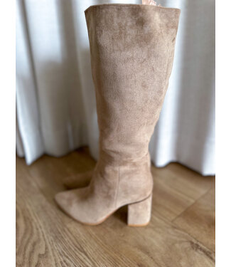Suède Knee Boots - Camel