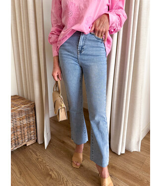 Cropped Mini Flared - Light Denim