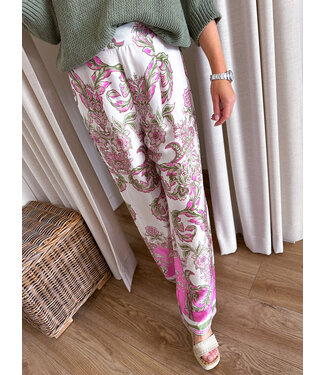 Printed Wide Leg Trouser