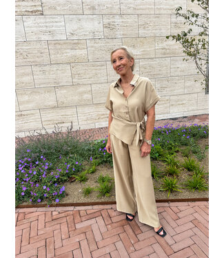 PANTALON PHOEBILA - BEIGE