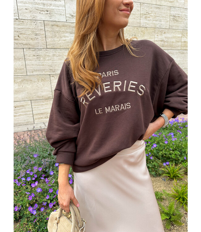 Sweater Rêveries -  Dark brown