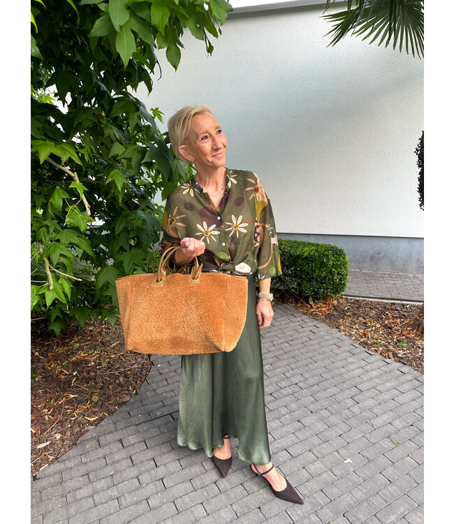 Printed Blouse - green shades