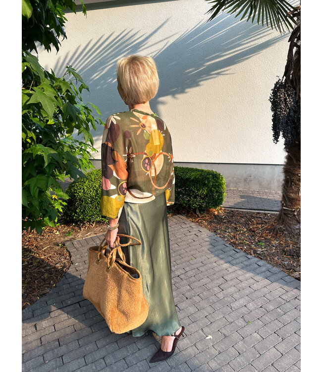 Printed Blouse - green shades