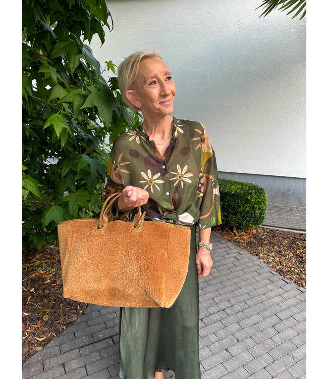 Printed Blouse - green shades