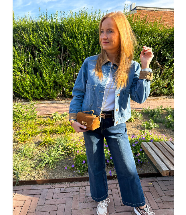 Denim Collar detail jacket