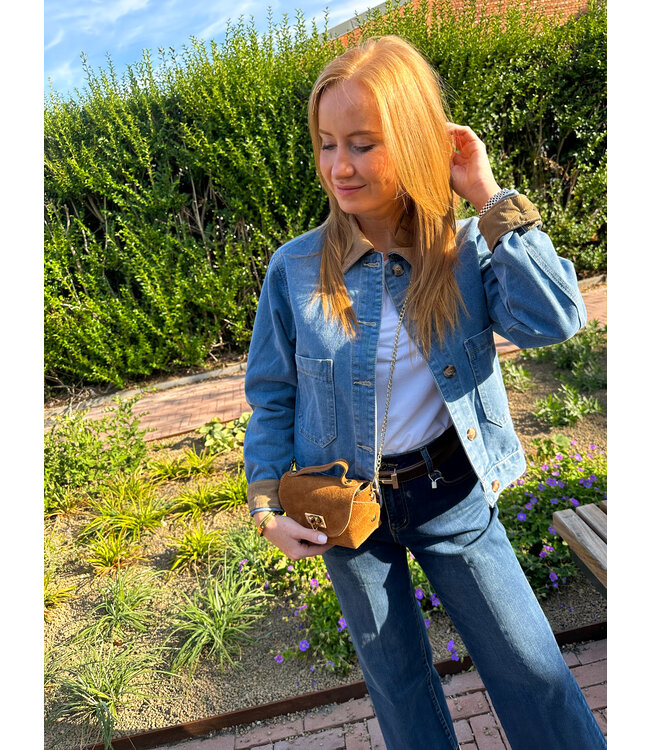 Denim Collar detail jacket