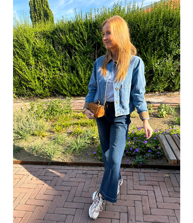 Denim Collar detail jacket