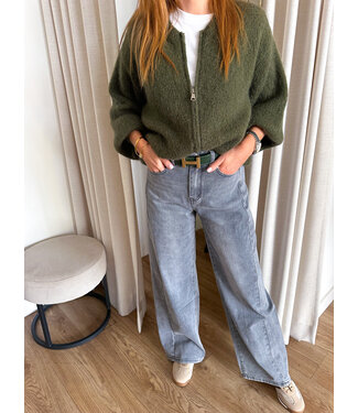 Wide jeans - Dark wash grey