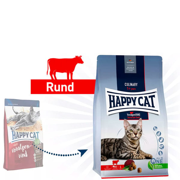 Happy Cat Happy Cat - Droog kattenvoer - Brokken - Rund - 300 gram - Adult