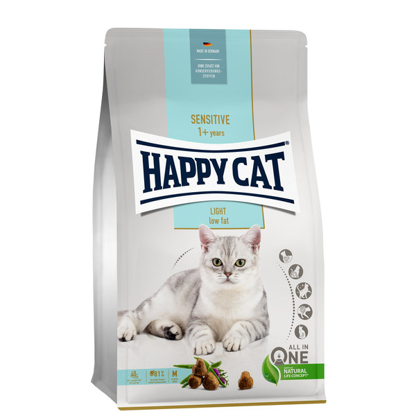 Happy Cat Happy Cat - Sensitive kattenvoer - Light -  rozemarijn & mariadistel - 10 kg - Adult