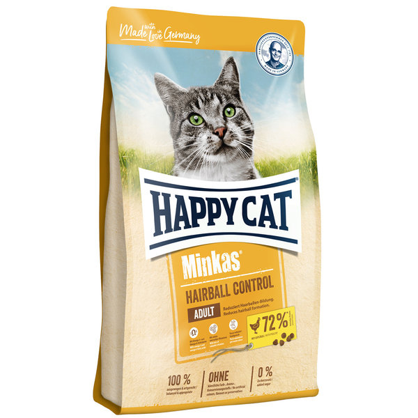 Happy Cat Happy Cat - Droog kattenvoer - Anti-haarbal - Brokken - Kip - 4 kg - Adult