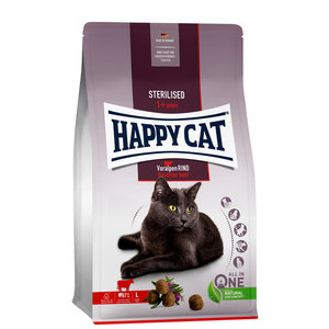 Happy Cat - Sterilised - Dieet kattenvoer - Rund - 1.3 kg - Adult