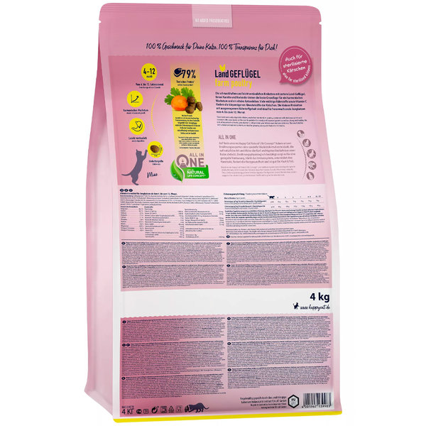 Happy Cat Happy Cat – Droogvoer Kat – 1.3kg – Kattenbrokken – Gevogelte – 4-12 maanden – Junior