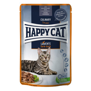 Happy Cat - Natvoer - Kattenvoer in saus - Eend - 85 gram - Adult