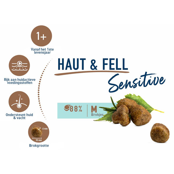 Happy Cat Happy Cat – Sensitive Droogvoer Kat – 1.3kg – Kattenbrokken – Huid & Vacht – Adult