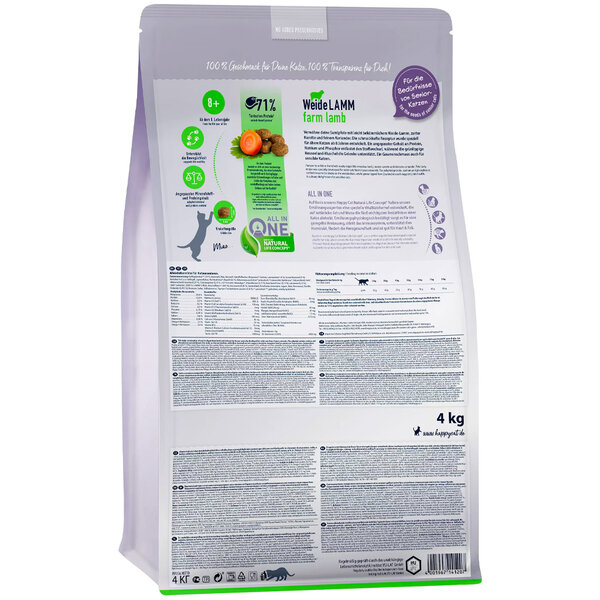 Happy Cat Happy Cat – Droogvoer Kat – 1.3kg – Kattenbrokken – Lam – Senior