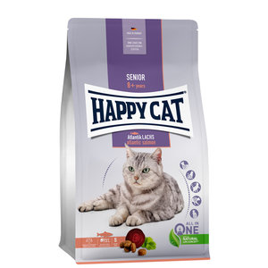 Happy Cat - Droog kattenvoer - Brokken - Atlantische zalm - 1.3 kg - Senior