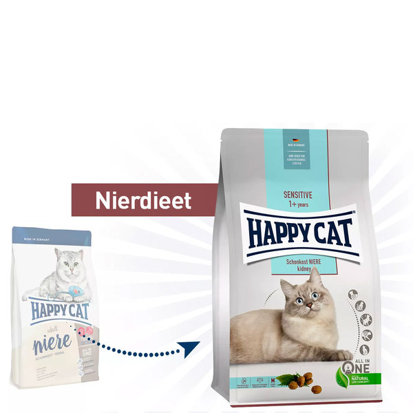Happy Cat Happy Cat - Sensitive kattenvoer - Nier dieet - 4 kg - Adult