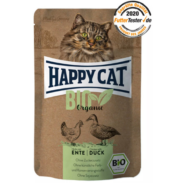 Happy Cat Happy Cat - Biologisch kattenvoer - all meat kip & eend - 85 gram