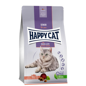 Happy Cat - Droog kattenvoer - Brokken - Atlantische zalm - 4.0 kg - Senior