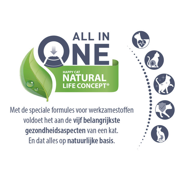 Happy Cat Happy Cat –  Droogvoer Kat – 4kg – Kattenbrokken – Sterilised – Rund – Adult