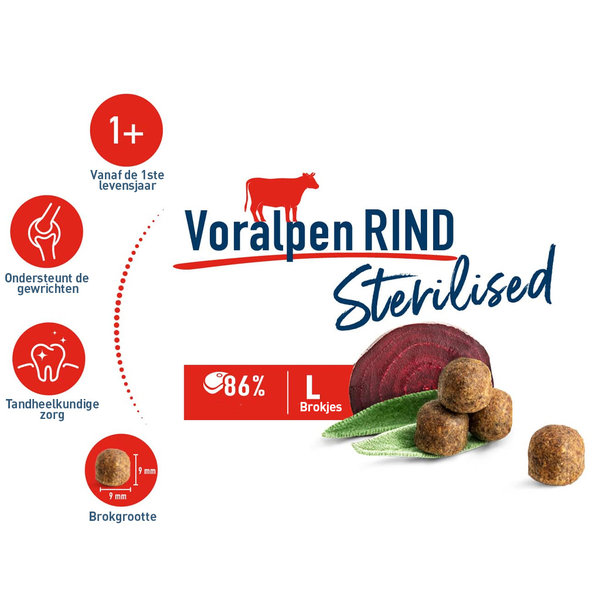 Happy Cat Happy Cat – Droogvoer Kat – 300g – Kattenbrokken – Sterilised – Rund – Adult
