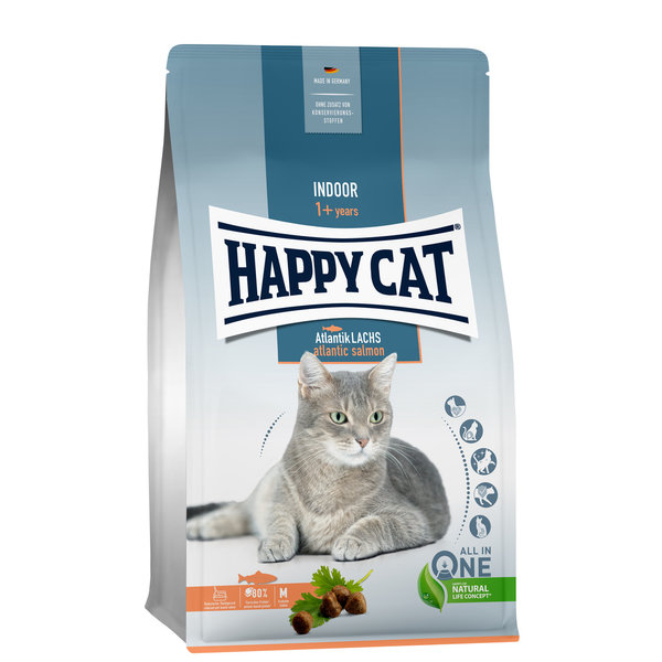 Happy Cat Happy Cat - Indoor kattenvoer - Atlantische zalm - 1.3 kg - Adult