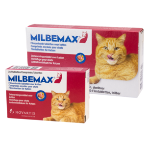 Milbemax - ontwormen kat - tabletten- preventie - Vanaf 2 kg