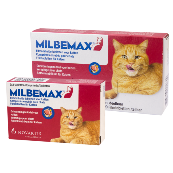 Milbemax Milbemax - Filmomhulde ontwormingstabletten Kat groot - 4st