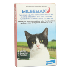 Milbemax ontwormingstabletten Kitten/Kat Klein  tot 2kg - 2st