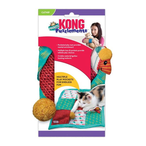 KONG KONG Cat Puzzlements Pockets