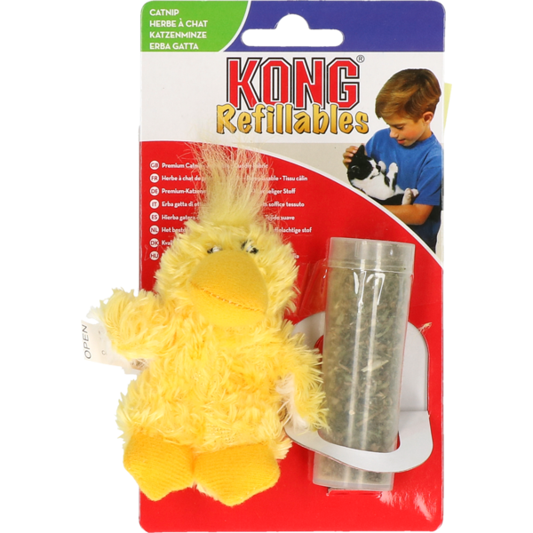 KONG KONG Cat Refillable Catnip Duck