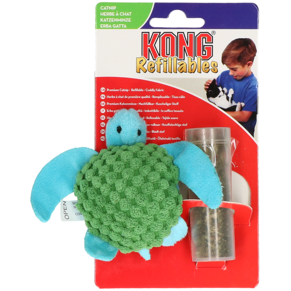 KONG Cat Refillable Catnip Turtle