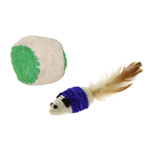 Jackson Galaxy Rope Mouse with Ball