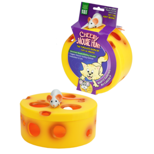 VisionSmart Cheesy Mouse Hunt Cat Toy