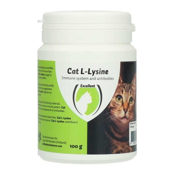 Excellent Cat L-Lysine voor een beter immuunsysteem bij katten 50 gram