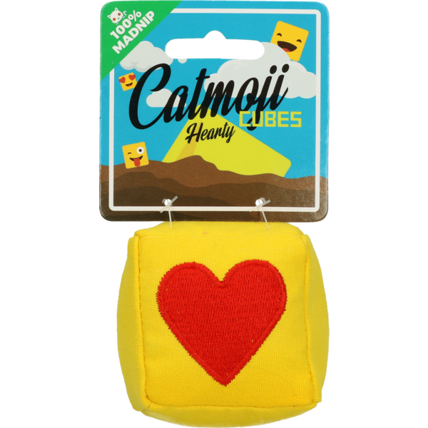 Catmoji Emoji Cat Cube Hearty (met MadNip)