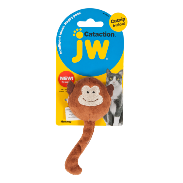 JW JW Plush Catnip Monkey